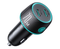 JoyRoom Ładowarka samochodowa 2x USB C 70W z podświetleniem LED - 1257675 - zdjęcie 1